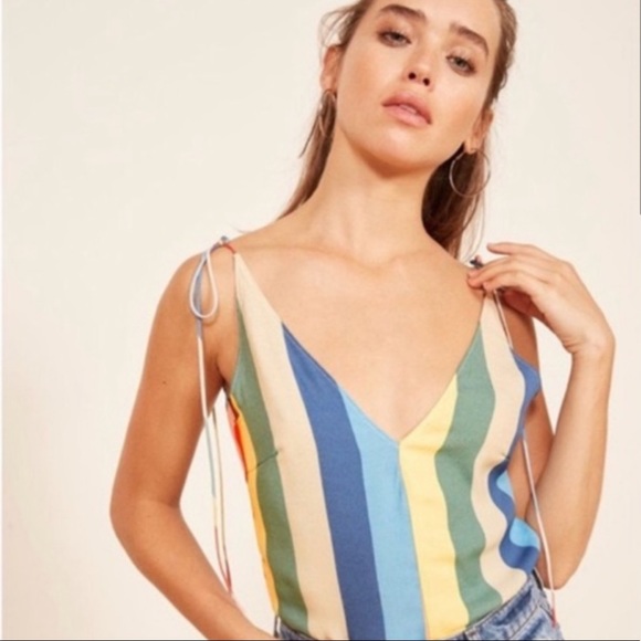 Reformation Harvie Rainbow Top - Picture 2 of 2